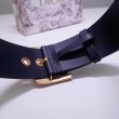 Alta gamma replica Cintura Dior Diorquake 55MM Blu scuro