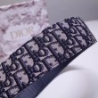 Qualità superiore replica Cintura Dior Diorquake 55MM Tela Obliqua Blu