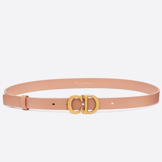 Qualità superiore replica Cintura Dior Saddle 20MM Pelle di vitello Nude