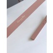 Qualità superiore replica Cintura Dior Saddle 20MM Pelle di vitello Nude