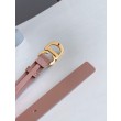 Qualità superiore replica Cintura Dior Saddle 20MM Pelle di vitello Nude