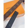 Pari all'originale replica Cintura reversibile LV LV con iniziali 30 mm M0565V Tela monogramma