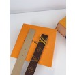 Qualità superiore replica Cintura reversibile LV LV con iniziali 30 mm M0646V Tela monogramma