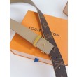 Qualità superiore replica Cintura reversibile LV LV con iniziali 30 mm M0646V Tela monogramma