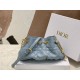 Miglior Prezzo Bora Pari all'originale replica Dior Ammi Piccola Macrocannage Blu Replica