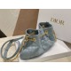 Miglior Prezzo Bora Pari all'originale replica Dior Ammi Piccola Macrocannage Blu Replica