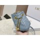 Miglior Prezzo Bora Pari all'originale replica Dior Ammi Piccola Macrocannage Blu Replica