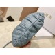 Miglior Prezzo Bora Pari all'originale replica Dior Ammi Piccola Macrocannage Blu Replica