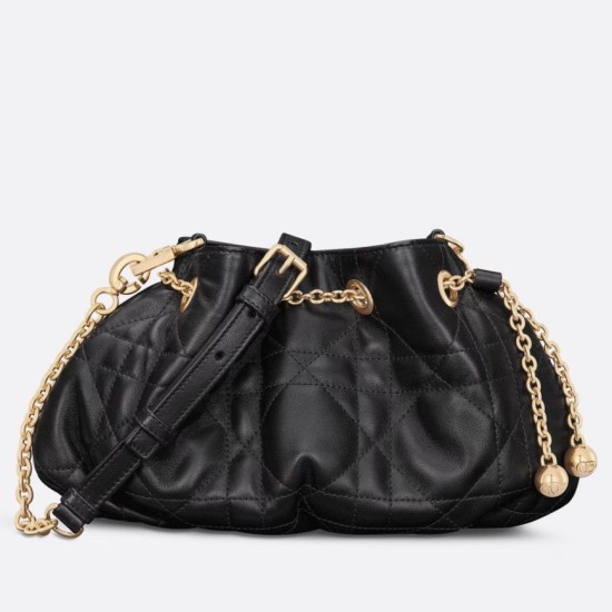 Miglior Prezzo Imitazioni borse griffate Dior Ammi piccola/media Macrocannage Nera Replica
