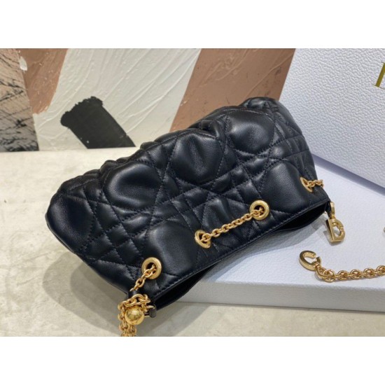 Miglior Prezzo Imitazioni borse griffate Dior Ammi piccola/media Macrocannage Nera Replica