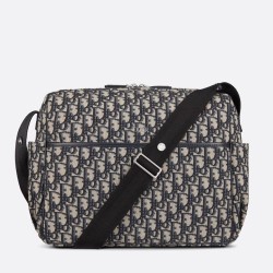 Miglior Prezzo Borsa fasciatoio Dior Dior Oblique Canvas Blu Replica