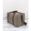 Gucci Borsone Grande Con Web 758664 Caffè Scuro