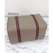 Gucci Borsone Grande Con Web 758664 Caffè Scuro