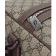 Gucci Borsone Grande Con Web 758664 Caffè Scuro
