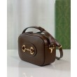 Gucci Horsebit 1955 Evolve Borsa a tracolla piccola 760196 Caffè