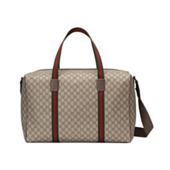 Gucci Maxi Borsone Con Web 760152 Caffè Scuro