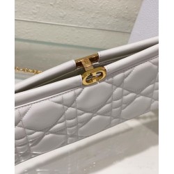 Pochette Christian Dior Caro Colle Noire con borsa a catena Pochette Christian Dior Caro Colle Noire con borsa a catena