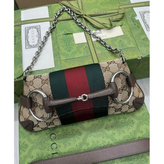 Sito Replica Dettagli perfetti Borsa 1:1 a tracolla piccola Gucci Horsebit Chain 764339 Caffè scuro imitazioni Miglior Prezzo Dettagli perfetti Borsa Replica 1:1 a tracolla piccola Gucci Horsebit Chain 764339 Caffè scuro