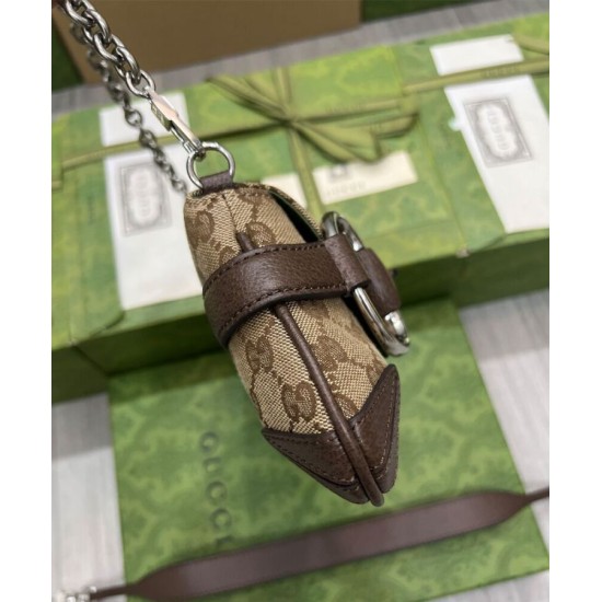 Sito Replica Dettagli perfetti Borsa 1:1 a tracolla piccola Gucci Horsebit Chain 764339 Caffè scuro imitazioni Miglior Prezzo Dettagli perfetti Borsa Replica 1:1 a tracolla piccola Gucci Horsebit Chain 764339 Caffè scuro