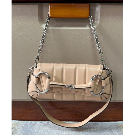 Sito Replica Borsa a tracolla piccola Gucci Horsebit Chain 764339 Albicocca imitazioni Miglior Prezzo Borsa a tracolla piccola Gucci Horsebit Chain 764339 Albicocca Replica