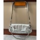 Miglior Prezzo Borsa a tracolla piccola Gucci Horsebit Chain 764339 Argento Replica