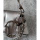 Miglior Prezzo Borsa a tracolla piccola Gucci Horsebit Chain 764339 Argento Replica