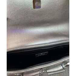 Borsa a tracolla piccola Gucci Horsebit Chain 764339 Argento
