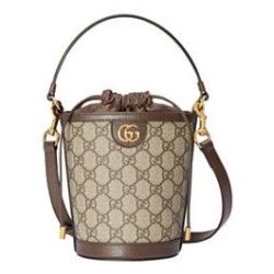 Miglior Prezzo Borse Replica Alta Qualità a secchiello mini Gucci Ophidia 760199 Caffè scuro 
