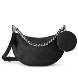 Miglior Prezzo Louis Vuitton Baia PM M22819 Accattivante borsa a mezzaluna nera Replica