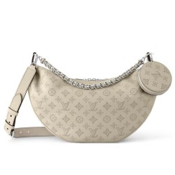 Miglior Prezzo LV Baia MM M22822 Accattivante borsa a mezzaluna albicocca Replica