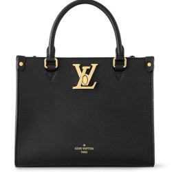 Miglior Prezzo Bora Pari all'originale replica tote Louis Vuitton Lock & Go M22311 Nera Replica