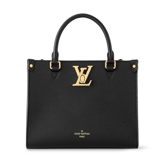 Miglior Prezzo Bora Pari all'originale replica tote Louis Vuitton Lock & Go M22311 Nera Replica