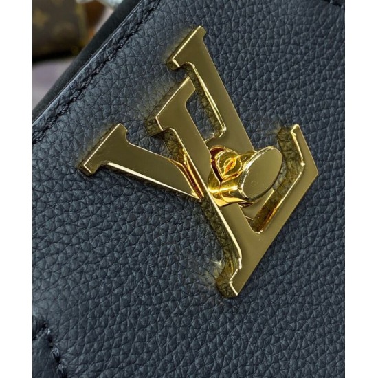 Miglior Prezzo Bora Pari all'originale replica tote Louis Vuitton Lock & Go M22311 Nera Replica