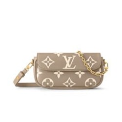 Miglior Prezzo Qualità superiore replica Portafoglio Louis Vuitton con catena Borsa Ivy M82211 Grigio Replica