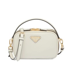 Imitazione Prada Odette Miniborsa in pelle 1BH203 Crema