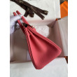 Hermes Birkin 25 Retourne Borsa fatta a mano Rossetto rosa Clemence
