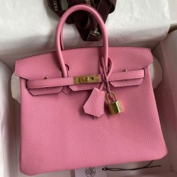Miglior Prezzo Borse Replica Hermes Birkin 25 Retourne Rosa Clemence 