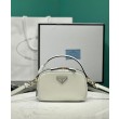 Imitazione Prada Odette Miniborsa in pelle 1BH203 Crema