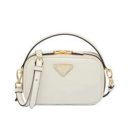 Imitazione Prada Odette Miniborsa in pelle 1BH203 Crema