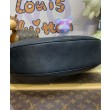 LV Baia MM M22823 Accattivante borsa a mezzaluna nera
