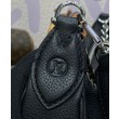 LV Baia MM M22823 Accattivante borsa a mezzaluna nera