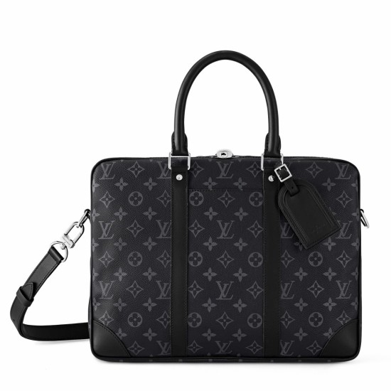 LV Porte-Documents Voyage PM in tela monogramma Eclipse M46457