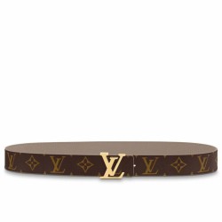 Miglior Prezzo Qualità superiore replica Cintura reversibile Louis Vuitton LV con iniziali 30 mm M0646V Tela monogramma Replica