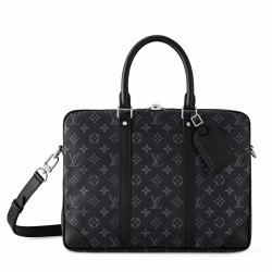 Miglior Prezzo LV Porte-Documents Voyage PM in tela monogramma Eclipse M46457 Replica