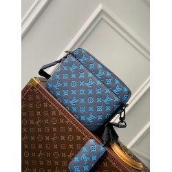 Replica Perfetta a tracolla Louis Vuitton Trio in pelle con monogramma in rilievo M46604 Replica Perfetta a tracolla Louis Vuitton Trio in pelle con monogramma in rilievo M46604