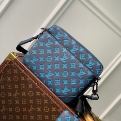Miglior Prezzo Replica Perfetta a tracolla Louis Vuitton Trio in pelle con monogramma in rilievo M46604 