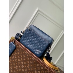 Borse Firmate Replica a tracolla Louis Vuitton Trio in pelle Damier Infini N40438