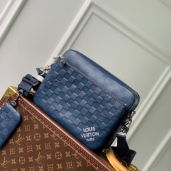 Sito Replica Borse Firmate a tracolla Louis Vuitton Trio in pelle Damier Infini N40438 imitazioni Miglior Prezzo Borse Firmate Replica a tracolla Louis Vuitton Trio in pelle Damier Infini N40438
