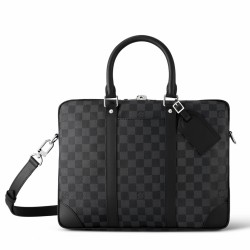LV Porte-Documents Voyage PM in tela Damier Graphite N40445