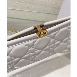 Pochette Christian Dior Caro Colle Noire con borsa a catena